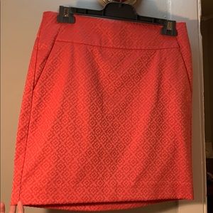 Ann Taylor Pencil Skirt - Coral/Pink - Size 2!